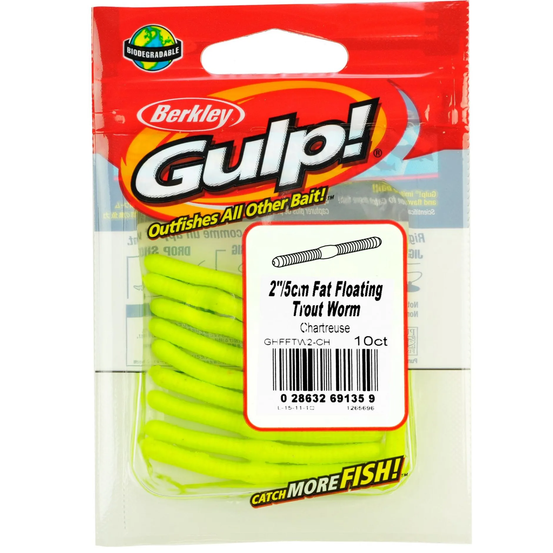 Gulp!® Fat Floating Trout Worm
