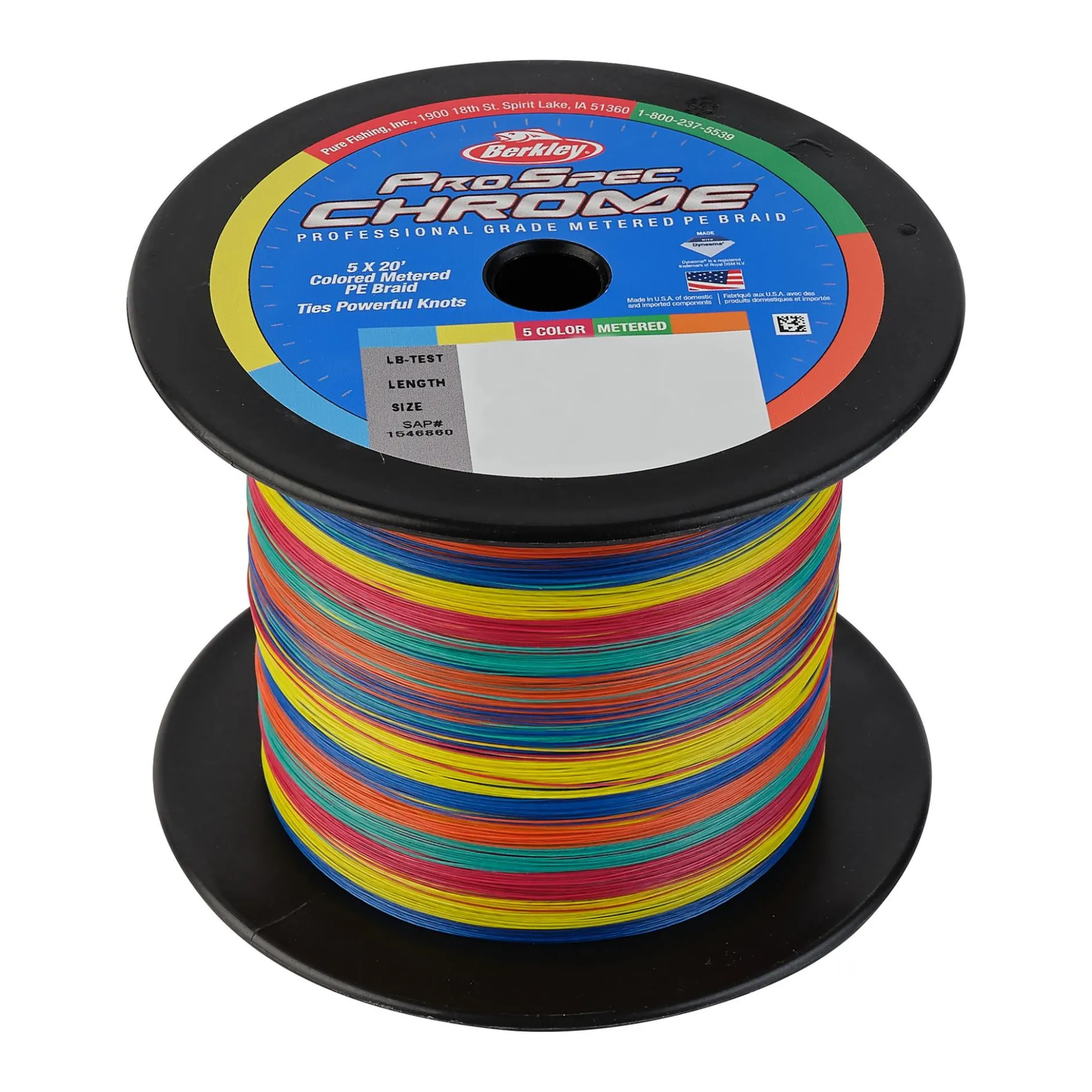 ProSpec® Chrome 5x20' Metered Braid