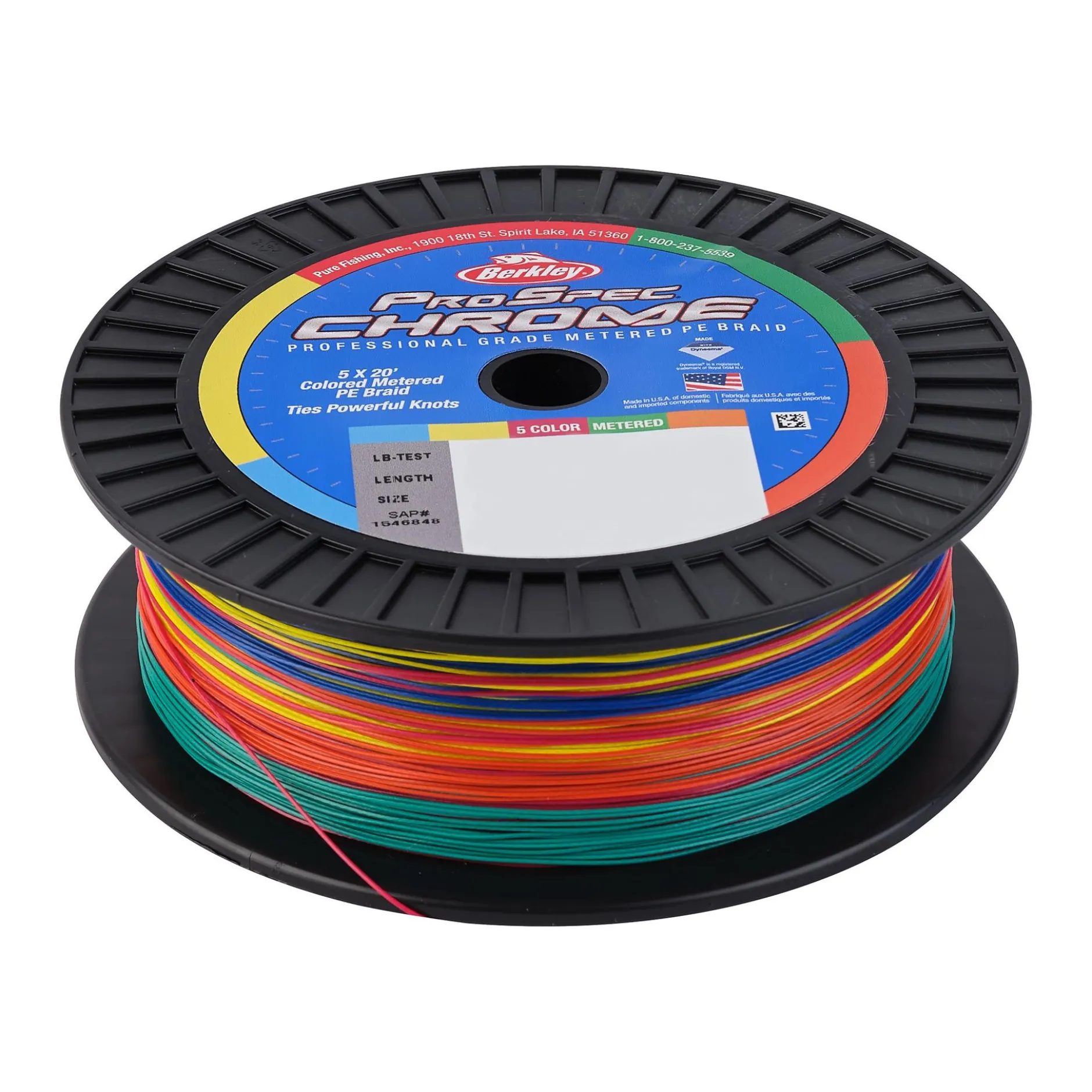 ProSpec® Chrome 5x20' Metered Braid