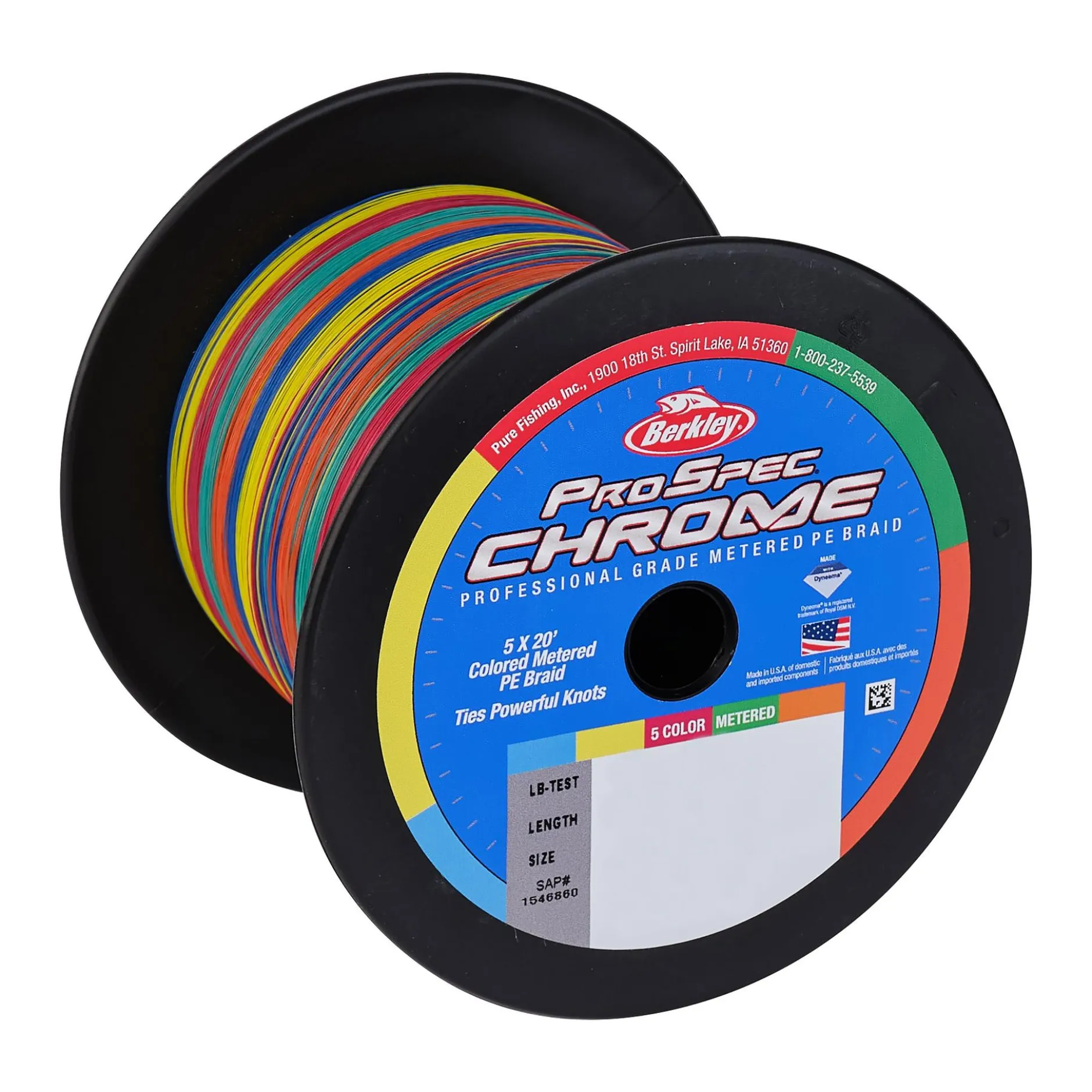 ProSpec® Chrome 5x20' Metered Braid