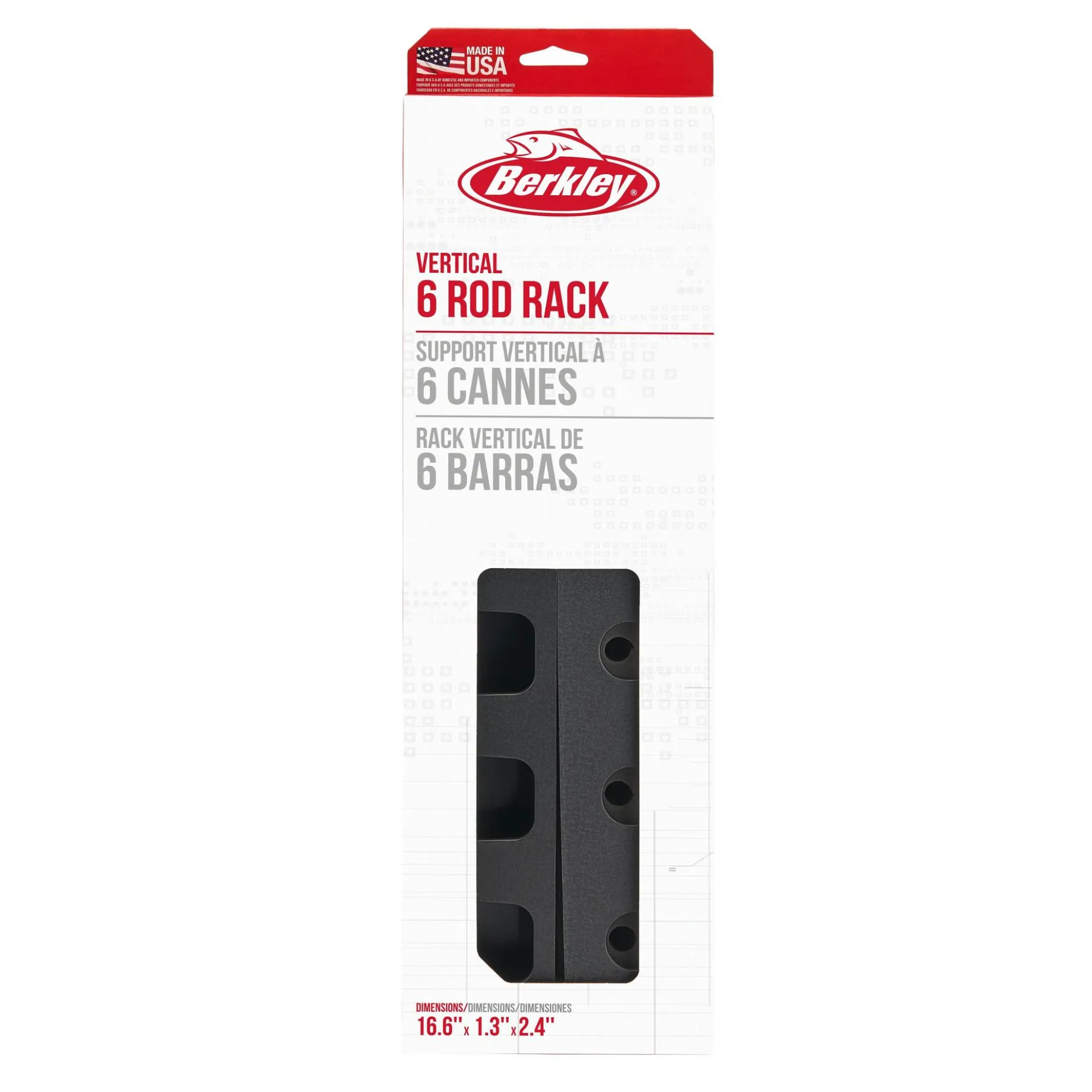 Vertical 6 Rod Rack